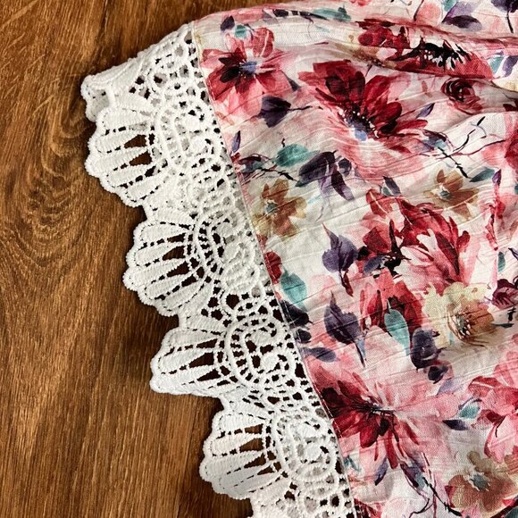 Baltic Born Aliyah Pink Floral Lace Sleeve Dress Sz 3XL - Picture 11 of 15